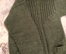 Hand knit Aran Jumper