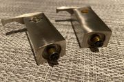 Two metal headshells for Lenco L59/L70 turntables record player Goldring