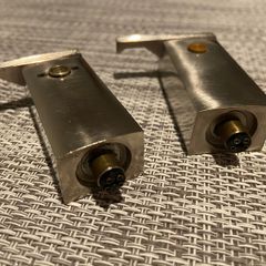 Two metal headshells for Lenco L59/L70 turntables record player Goldring