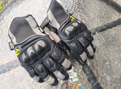 Rukka leather/ goretex motorbike gloves S