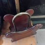 wood and brass Magazine Rack Image 2