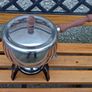 Vintage Chrome Fondue Pot Image 2