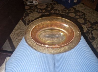 Carnival Glass Vintage Trinket Tray