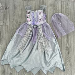 Dead Bride Costume (Dress and veil hairband) Age 8-9