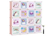 Cube Storage Shelving System for Kids Set of 16 Cubes