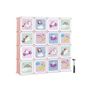 Cube  Shelving System for Kids Set of 16 Cube Storage Image 9