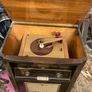 vintage radio and record player Image 2