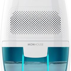 MONHOUSE Mini Air Dehumidifier 600ml Portable, Compact & Quiet Moisture Absorber for Home, Bedroom Damp, Car, Office, Garage, Caravan & Basement - Electric Mould Remover