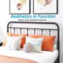 Double Bed Frame with Headboard and Storage Under Bed Image 3