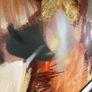 Large Abstract Canvas Wall Art - Gold Leaf Effect Image 2