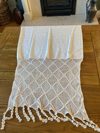 Crochet lace throw or shawl