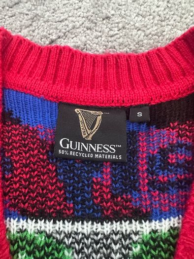 One of a kind Guinness Christmas Cardigan