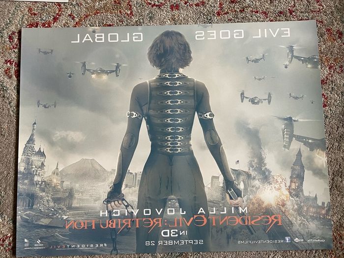 Resident Evil Retribution - Quad Cinema Poster