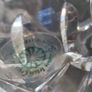 Vtg Galway Lead Crystal Rathmore Footed Condiment Jar & Lid Honey Pot Clear RARE Image 7