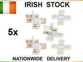 RGB LED Strip Light Connectors + Shape Adapters 4pin NO Soldering