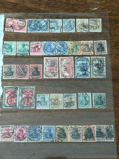 Germany 1872-1945 Reich Collection lot stock 1200+ stamps and 2 Mint sheets
