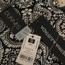 Soft Jacquard Trousers Black & White Damask 18 Image 10