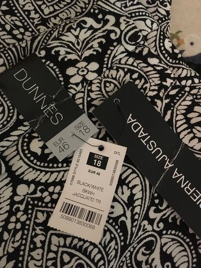 Soft Jacquard Trousers Black & White Damask 18