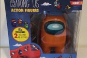 Among Us Series 2 Action Figure Orange Crewmate Includes 2 Hats Hands And Acc