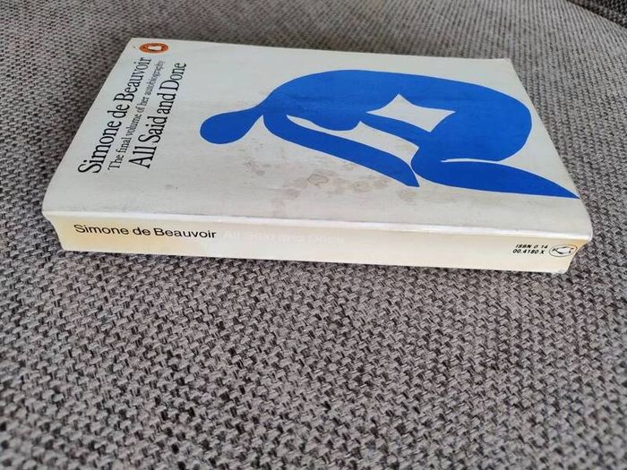 Simone de Beauvoir All Said and Done 1979 in good used condition with some signs of wear on the cover see photos FREE STANDARD POSTAGE INCLUDED