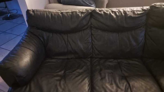 Black corner sofa