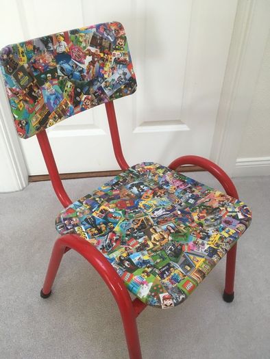 Lego decoupage chair