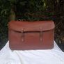 Quality Irish Hand Made Shoulder  Leather Satchel Image 2