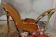 Black and Red High Heels Size 9