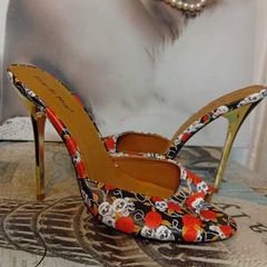 Black and Red High Heels Size 9