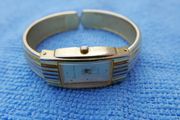 Vintage Bernard Lacomb Women's Two Toned Cuff Band Watch (works well)