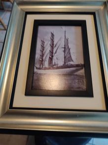 Lovely Framed Print Of Sailing Boat.