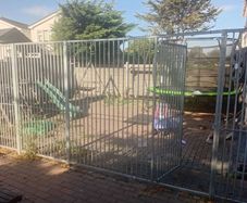 dog run fencing panels