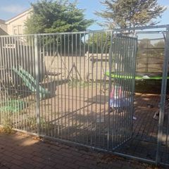 dog run fencing panels