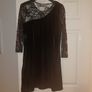 Black velvet/lace dress 14 from A wear Image 6