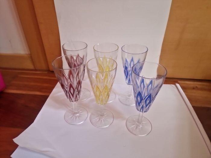 Vintage Mid Century VMC Reims "lHarlequin Champagne