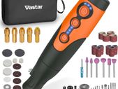 Rotary Tool Cordless, with 51 Pcs Accessories, 3.7V Power Rotary Tool Kit Potable Grinder, Rotary Multi Tool Kit with LED Light, Varible Speed 6000-21000 RPM for Craft, DIY, Father's Day Gift