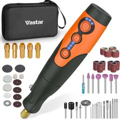 Rotary Tool Cordless, with 51 Pcs Accessories, 3.7V Power Rotary Tool Kit Potable Grinder, Rotary Multi Tool Kit with LED Light, Varible Speed 6000-21000 RPM for Craft, DIY, Father's Day Gift