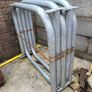 galvanised bike rack hoop bridges. Image 3