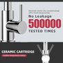 Kitchen Tap 360 with 2 Spray Mode Spring Kitchen Sink Mixer Taps with Pull Out Spray, Commercial Faucet Single Handle Lever, High Arc Swivel Cold and hot Fittings UK Standard Image 6