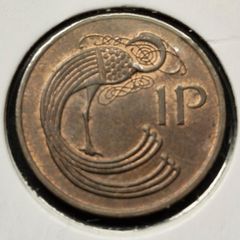 Ireland 1974 Excellent penny coin