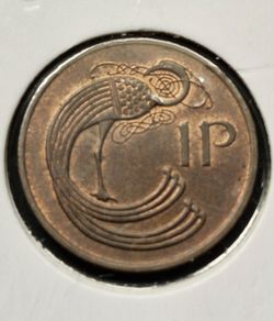 Ireland 1974 Excellent penny coin