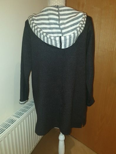 Zara dark grey coatigan uk 8-10