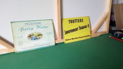 Only Fools and Horses tin metal signs x 2