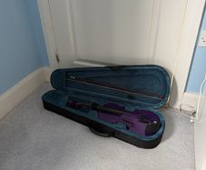 Forenza 4/4 Full Size Violin - Purple with Case & Bow Needs 1 String