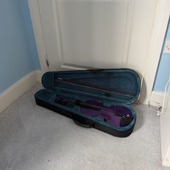 Forenza 4/4 Full Size Violin - Purple with Case & Bow Needs 1 String