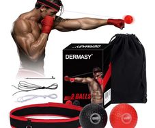 Boxing Training Ball with Headband Perfect for Reaction, Punching Speed, Fight Skill, Fitness, Boxing Equipment for Man Women and Kids