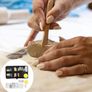 27 Pcs Polymer Clay Tools Sculpting, Pottery Tools for Clay Sculpting Toolss, Air Dry Ceramic Pottery Modeling Sculpture Modelling Carving Tool Kit, DIY Art Crafts Accessories, with Carrying Case Image 2