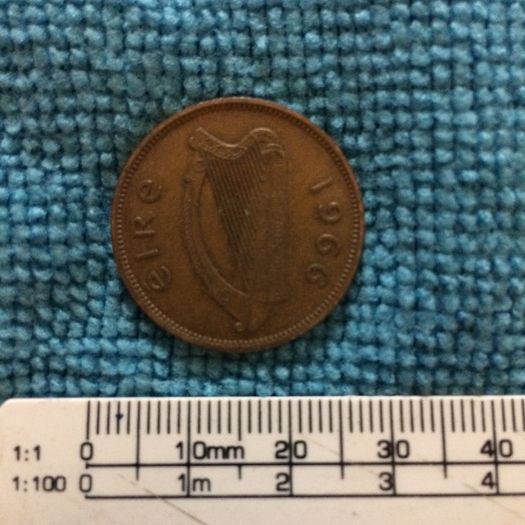 Irish half penny 1966