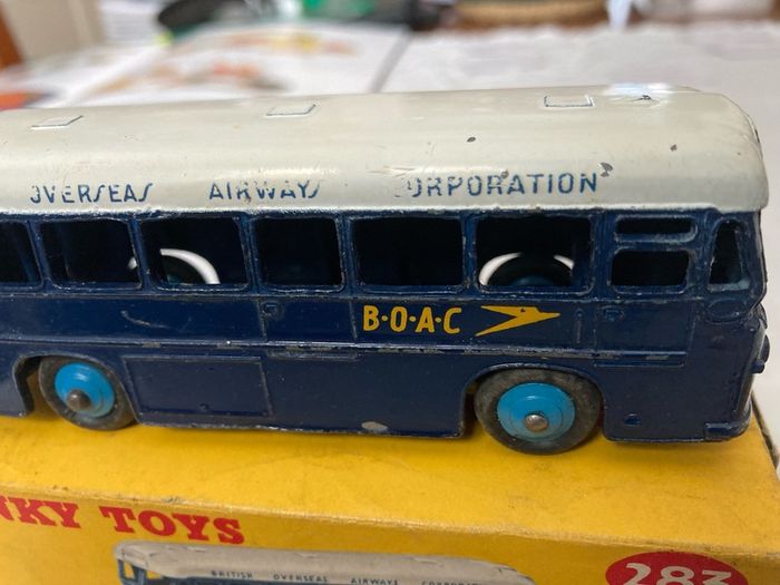 Dinky 283. BOAC coach with box. Both in excellent condition