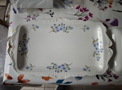 2 x Richmond Bone China Blue Rock Sandwich Plate